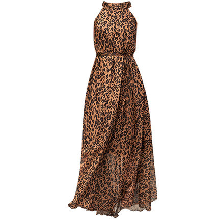 Chiffon dress leopard 6