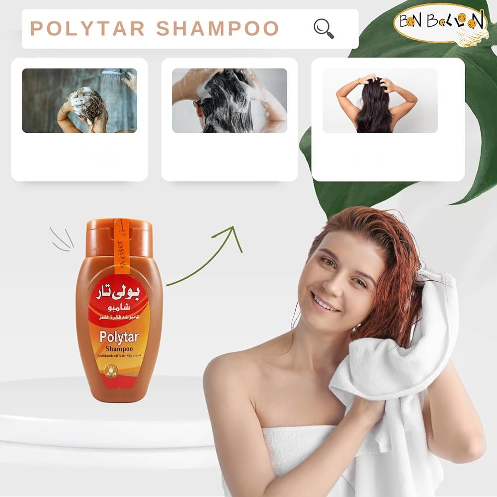 Polytar Shampoo Hair Anti Dandruff Scalp Cleanser Itching Eczema Psoriasis Lice Item image 5
