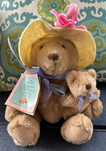 Hallmark Small Plush Bear Bearnadette Cuddlesworth and Baby Fuzzmore Wit... - £7.95 GBP