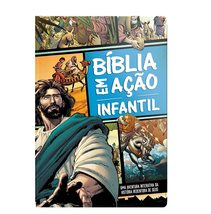 Bíblia em ação Infantil: Uma aventura pela Bíblia [Hardcover] - £41.39 GBP