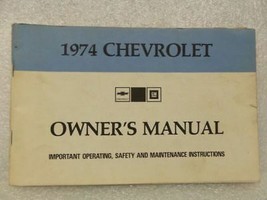 1974 Chevrolet Chevy Owners Manual 16015 - $16.82