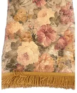 Burlington Monaco Floral 62 x 356 Fringed Scarf Valance - $260.00