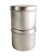 Metal Storage Tin Lot Of 2 Crafts Office Candles Creams New OB Silver To... - $368.84 MXN
