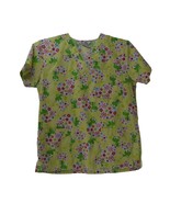 Just Love Size Small scrubs with frogs flowers heart print 55% Cotton blend - £6.78 GBP