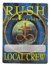 RUSH 2010 Time Machine Concert Tour LOCAL CREW Satin PASS Geddy Lee Neil... - $182.84 MXN