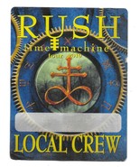 RUSH 2010 Time Machine Concert Tour LOCAL CREW Satin PASS Geddy Lee Neil... - $182.84 MXN