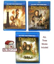 Lot of 3 Lord of the Rings DVD Blu-Ray Sets - used - £10.35 GBP