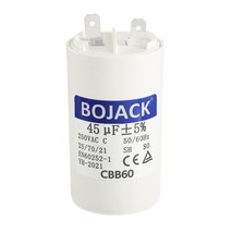 Bojack 45Uf 45Mfd Uf Cbb60 Washer Run Capacitor Motor Run Capacitor Freq... - $35.94