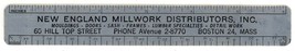 New England Millwork vintage advertising ruler lumber premium  - $14.00