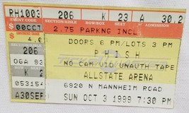 Phish - Vintage Original Allstate Arena 10/3/1999 Concert Ticket Stub - £8.01 GBP