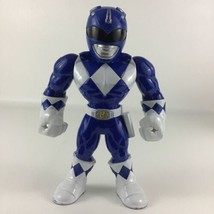 Power Rangers Mega Mighties 10&quot; Poseable Action Figure Blue Ranger Hasbro Toy - £11.69 GBP