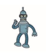 BENDER IRON ON PATCH 4.2&quot; Robot Futurama Cartoon Applique Embroidered NEW - €3,38 EUR