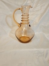 Anthropologie Artois Peach hand blown glass water pitcher/jug - $35.00