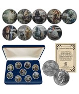 STAR WARS Genuine 1976 Eisenhower Dollar 9-Coin Set w/ BOX - OFFICIALLY ... - £58.66 GBP