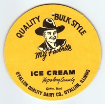 Hopalong Cassidy Ice Cream Hanger Mobile 1950s 2 Sided Cowboy Western Vi... - £12.49 GBP