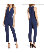 Harlyn Navy Blue Drape Jumpsuit NWT L - €48,81 EUR