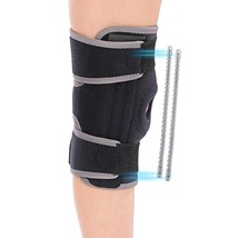 Adjustable Knee Support Brace w Side Stabilizers Open Patella Kneecap NEW - £12.72 GBP