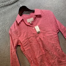 Woman’s Banana Republic Oxford Shirt Button Up Pink Size Small - £8.49 GBP