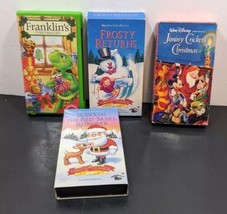 Franklin, Frosty, Jiminy Cricket, and Rudolph Christmas VHS Tapes - Lot ... - £11.00 GBP