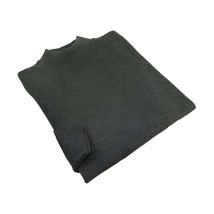 Men's Sweater Knit By BRANGO Turkey Mock Neck Cotton Blend 21050 Charcoal image 1