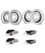 VEVOR Front and Rear Brake Kit, Brake Rotors Ceramic Brake Pads Replacement - $267.90