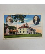 Vintage 1950s Home of George Washington Postcard Ephemera New Old Stock - $13.10