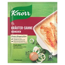 KNORR Krauter Sahne Hanchen Creamy chicken with herbs 1pc/3 portions -FR... - £4.63 GBP