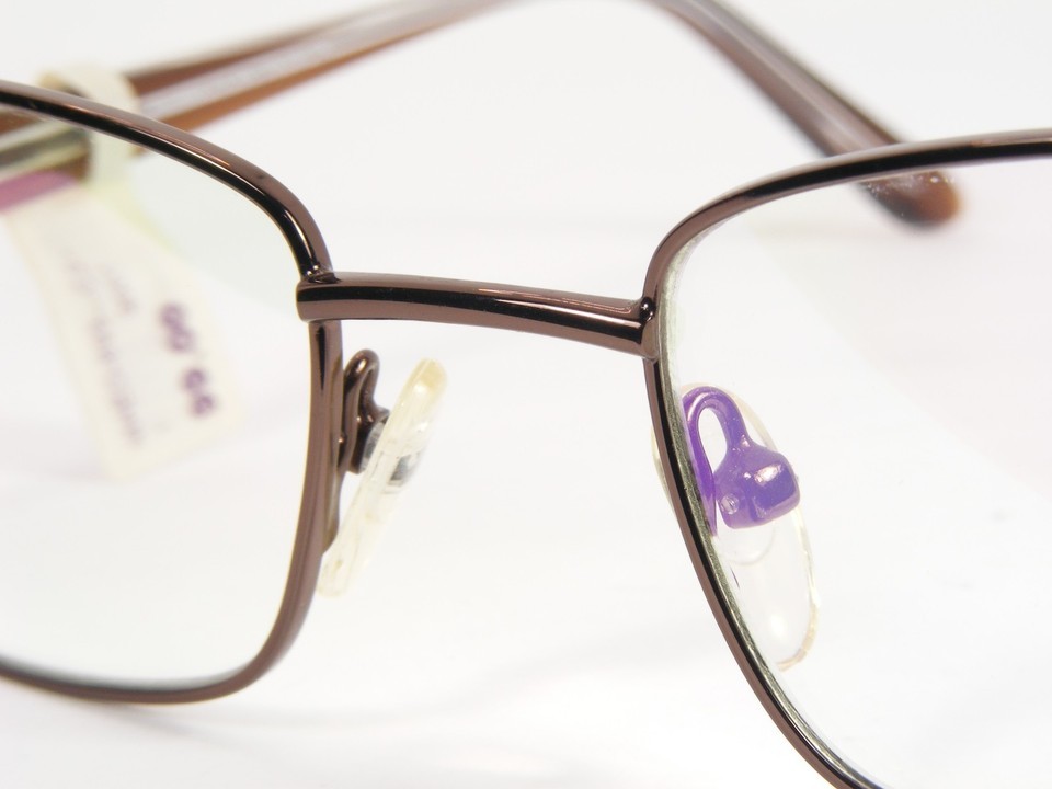 893 C2 Brown UNIQUE EYEGLASSES GLASSES METAL FRAME 55-19-140mm Item image 7