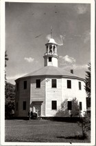 RPPC Richmond Vermont Old Round Church Real Photo Postcard U11 - £8.67 GBP