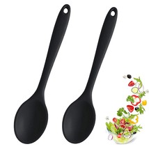 2 Pcs Silicone Spoons For Cooking Heat Resistant, Hygienic Design Cookin... - £16.01 GBP
