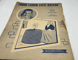 Music Sheet Vintage Song/Piano  Laroo Laroo Lilli Bolero Perry Como 1962 - £3.89 GBP