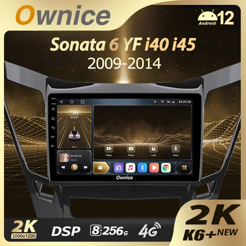 Ownice K6+ 2K 13.3&quot; for Hyundai Sonata 6 YF 2009 - 2014 Car Radio Multimedia - £320.55 GBP+