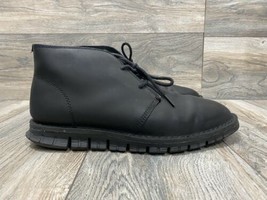 Cole Haan ZERØGRAND Stitch Out Chukka Boots | Black Leather | Size 10 | C27045 - £79.13 GBP