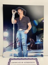 Tim McGraw (Country Artist) Signed Autographed 8x10 photo - AUTO with COA - £30.89 GBP