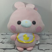 Yell Pink Rabbit Animal Baby Soft Plush Stuffed Animal - £9.32 GBP