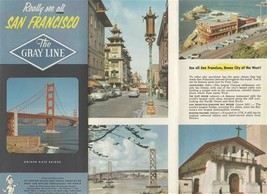 Really See All San Francisco California The Gary Line Brochure 1950&#39;s - £14.35 GBP