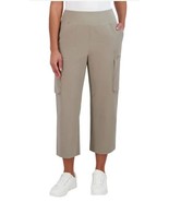 Sage Womens Cargo Pants Green Active Stretch Pockets Cropped Midweight - $53.50 CAD