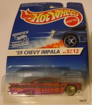 Hot Wheels 1959 Chevy Impala 1:64 scale Die cast MOC #5 of 12 Sealed - $7.69