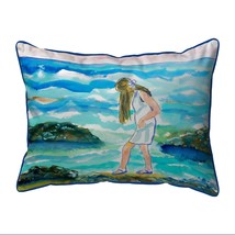 Betsy Drake Mia On The Rocks Extra Large 20 X 24 Indoor Outdoor Pillow - £54.48 GBP