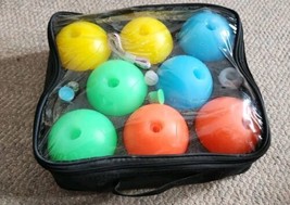 Light Up Bocce Ball Lawn Bowling Set With Carry Case Plastic Parts - £16.23 GBP