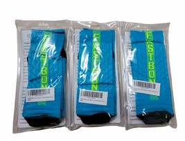 Fastbon Long Compression Socks for Running Men &amp; Women 8-12 size L-XL Pack of 3 - £28.48 GBP