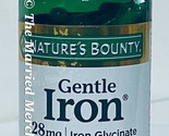 Nature&#39;s Bounty Gentle Iron 28 mg Iron Glycinate 90 capsules 2/2026 FRESH! - $11.97