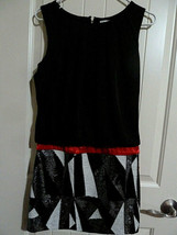 Speechless Dress Junior Size M Sleeveless Black Red white with sequins  - $19.75