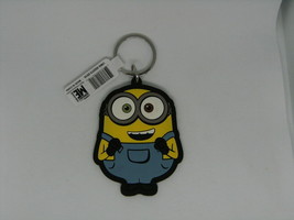 Despicable Me Universal Studios Minion Rubber Silicone Keychain Keyring Ring A+ - £12.54 GBP
