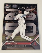 Corbin Carroll* Rc - 2023 Mlb Topps Now® Card #89 1st Mlb Hit 25 Hr 50 Sb Rookie - £7.58 GBP