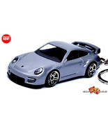   VERY RARE KEYCHAIN SILVER PORSCHE 911 GT2 CUSTOM Ltd Ed.GREAT GIFT - $53.48 CAD