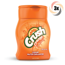 3x Bottles Crush Orange Flavor Liquid Water Enhancer | Sugar Free | 1.62oz - £14.43 GBP