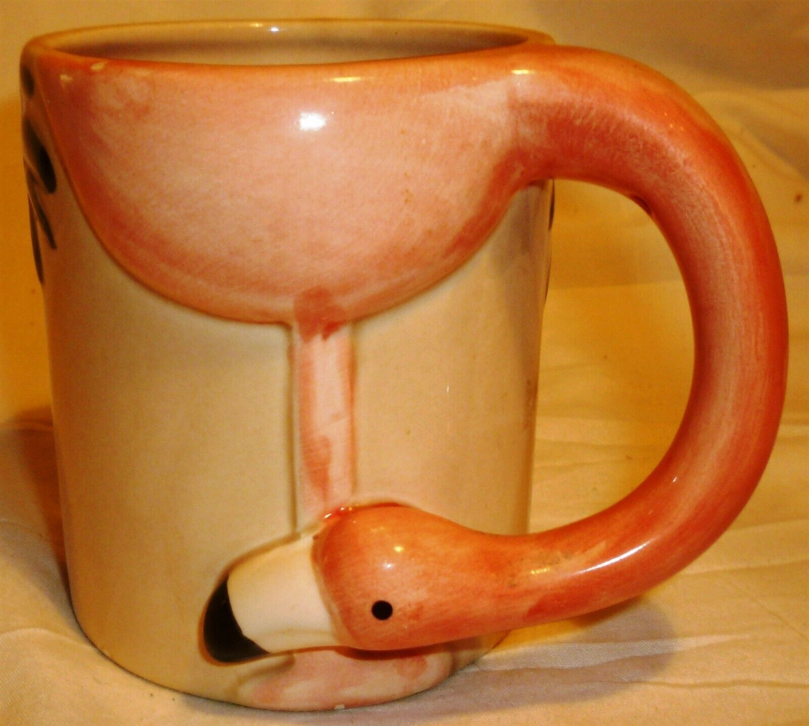 CHARMING ANIMAL SHAPE MUG FLAMINGO - $6.00
