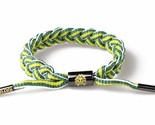 Rastaclat Mountain Dew Green Yellow Stripe Braided Shoelace Bracelet RC0... - £7.97 GBP