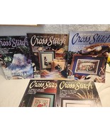 For the Love of Cross Stitch Leisure Arts Magazine Lot of 5 From 1991 - $21.25